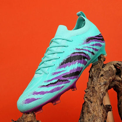 Nuevos zapatos de fútbol unisex para hombre, tacos de fútbol para adultos, ultraligeros, para exterior, deportivos, antideslizantes, cómodos, para césped, de alta calidad