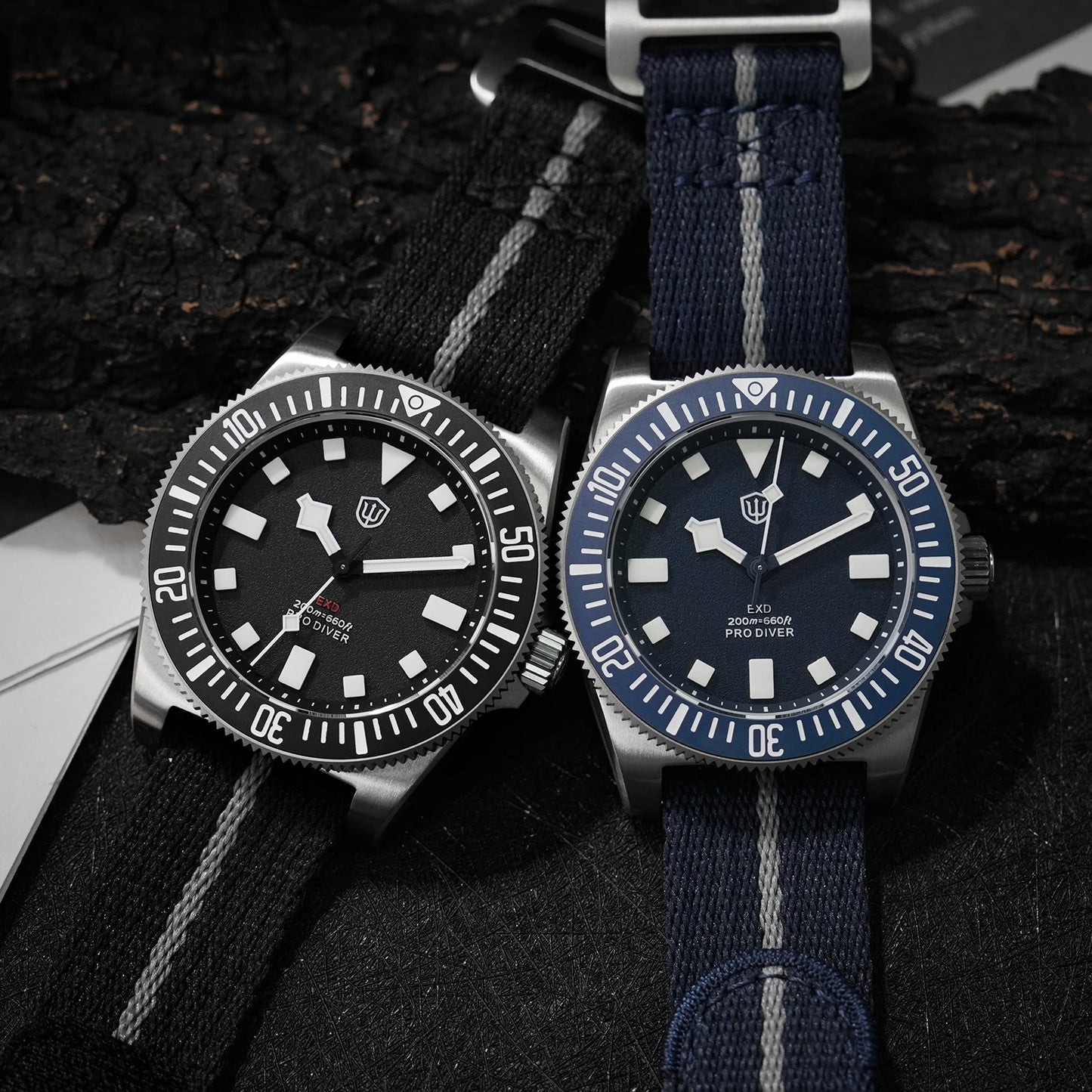 Watchdives EXD V2 40mm Titanium Watch Exchangeable X Design VH31 Sweep Second Movement Quartz Watches Luminous Waterproof 200M