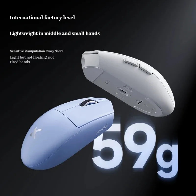 MCHOSE G3 V2 Pro/Ultra Lightweight E-sports Mouse Three mode Gaming office wireless Bluetooth PAW3395 Fully self-developed