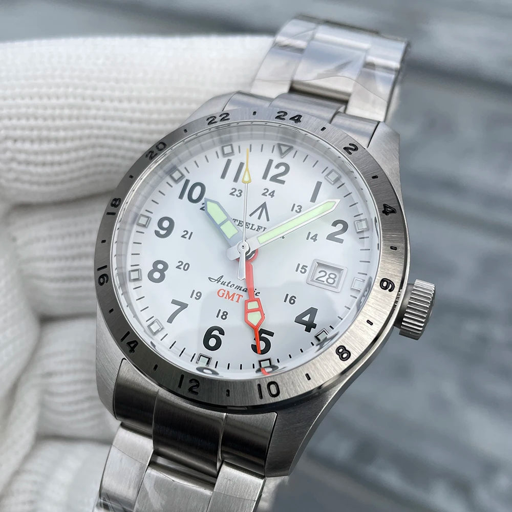 STEELFLIER Official SF792 GMT Mechanical Dive Watches Super Luminous NH34 Movement 20Bar Waterproof Luxury Stainless Steel Watch