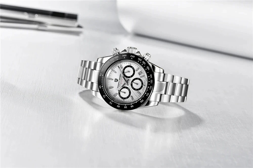 Reloj cronógrafo para hombre PAGANI DESIGN: reloj de pulsera de cuarzo de lujo, luminiscente y resistente al agua.