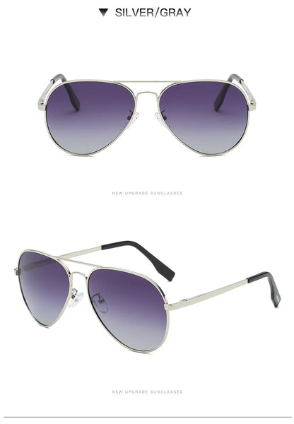 LIOUMO Hochwertige Piloten-Sonnenbrille für Herren, polarisierte Autofahrerbrille für Damen, modische Pilotenbrille, blendfreie Sonnenbrille für Herren