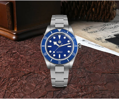San Martin 40mm Aluminum Bezel NH35 BB58 Automatic Watches For Men Dive Wristwatch 20ATM Sapphire Luminous Reloj SN0008D