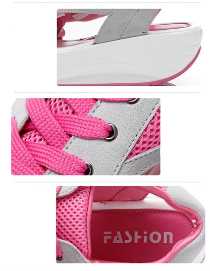 Women Sandals 2023 New Lady Platform Chunky Sandals Comfortable Women's Sandals Open Toe Casual Summer Sports Shoes