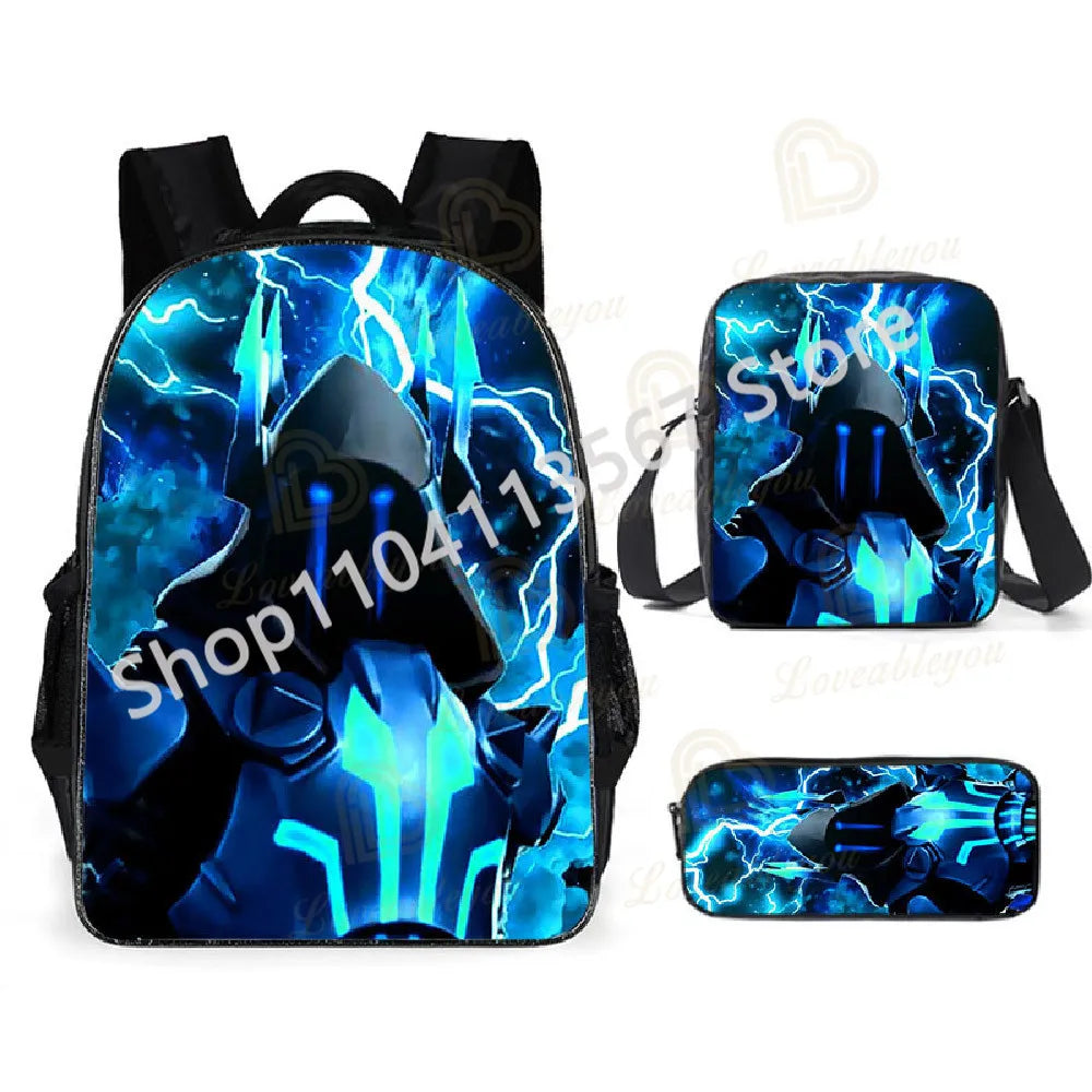 3Pcs/Sets Fortnite School Bags for Boys Girls Cartoon Battle Royale Game Book Bags Sets Games Backpacks School Gifts