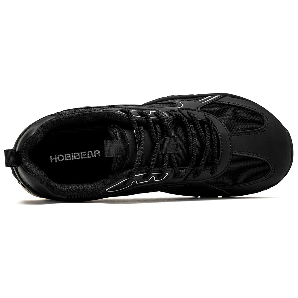 HOBIBEAR Chaussures minimalistes rétro à bout large pour hommes et femmes, idéales pour la marche, la randonnée et la course à pied