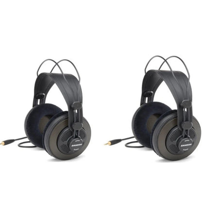 Original Samson SR850 Monitoring Headset Velour Earcup Semi-Open Monitor Headphone For Studio Recording Karaoke Game
