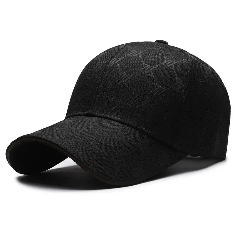 Four Seasons New Sunscreen Three-Line Sewn Baseball Cap Men's And Women's Casual Cap Net Red Distressed 1841 Hat