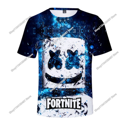 Children's Summer T Shirt Battle Royale Fortnite Hero Victory 3d T-shirt Tees Boys Girls Baby Clothes