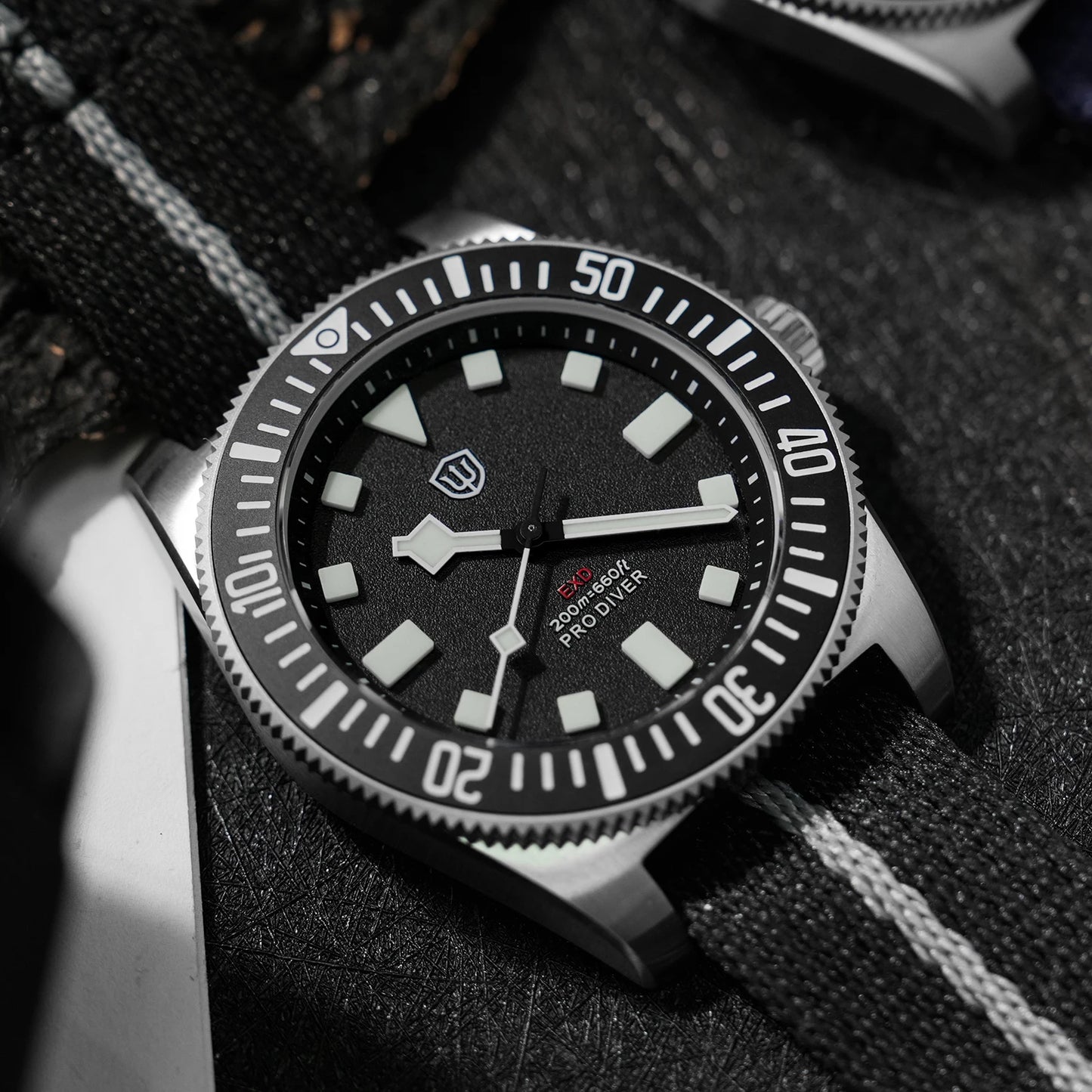 Watchdives EXD V2 40mm Titanium Watch Exchangeable X Design VH31 Sweep Second Movement Quartz Watches Luminous Waterproof 200M