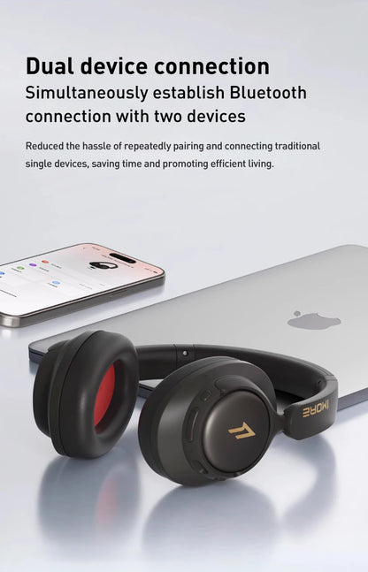 1MORE SonoFlow S Active Noise Canceling Wireless Headphones 42dB ANC Bluetooth Headsets Hi-Res Audio  90H Playtime