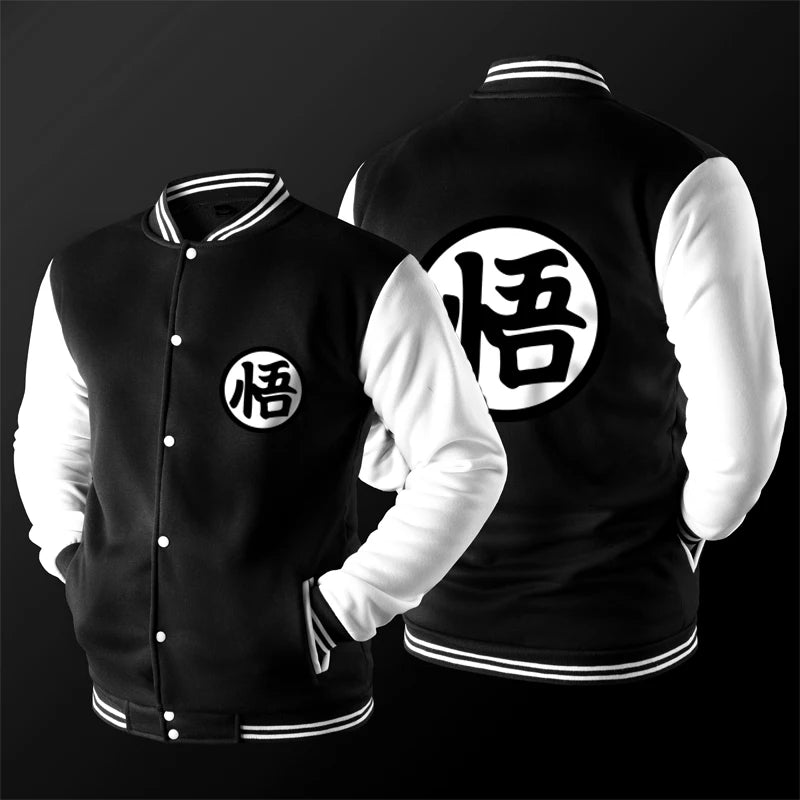 Uniforme da baseball streetwear Dragon Ball per uomo e donna, costume Son Goku per adulti, giacca primaverile e autunnale, cardigan, felpa, idea regalo