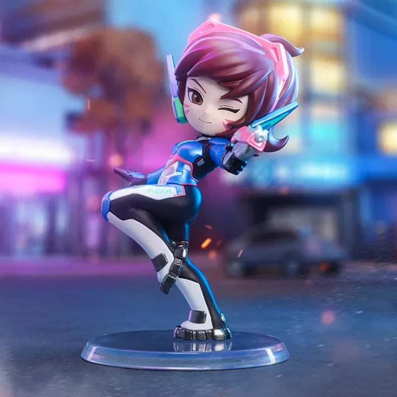 POP MART Overwatch Play of The Game Series originali akloji dėžutė, staigmenos paslaptinga dėžutė, mielos anime veiksmo figūrėlės, dekoracijos ir figūrėlės