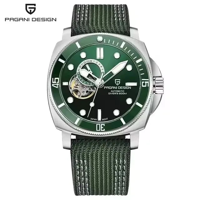 PAGANI DESIGN 2026 Original 43MM Men's Automatic Mechanical Watch NH39 200M Waterproof AR Sapphire Mirror Watches For Men