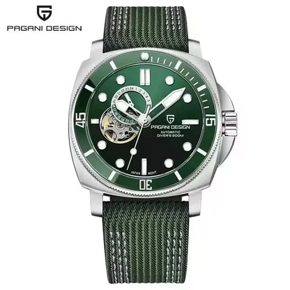 PAGANI DESIGN 2026 Original 43MM Men's Automatic Mechanical Watch NH39 200M Waterproof AR Sapphire Mirror Watches For Men