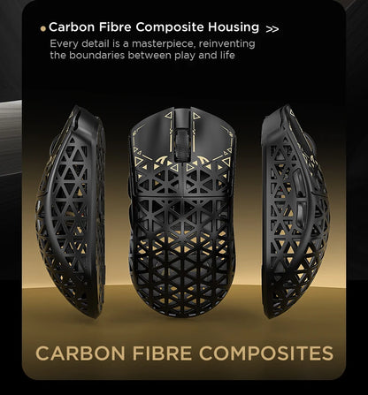 ATTACK SHARK R5 Ultra Carbon Fiber Wireless Gaming Mouse, PixArt PAW3950MAX Gaming Sensor, 42000DPI, 8000Hz, MCU Nordic 52840