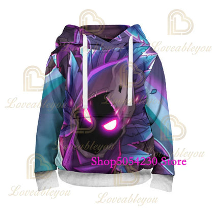Felpa con cappuccio Fortnite con lama stampato in 3D, stile Battle Royale cartoon, per uomo e donna, felpa da eroe del gioco per adolescenti