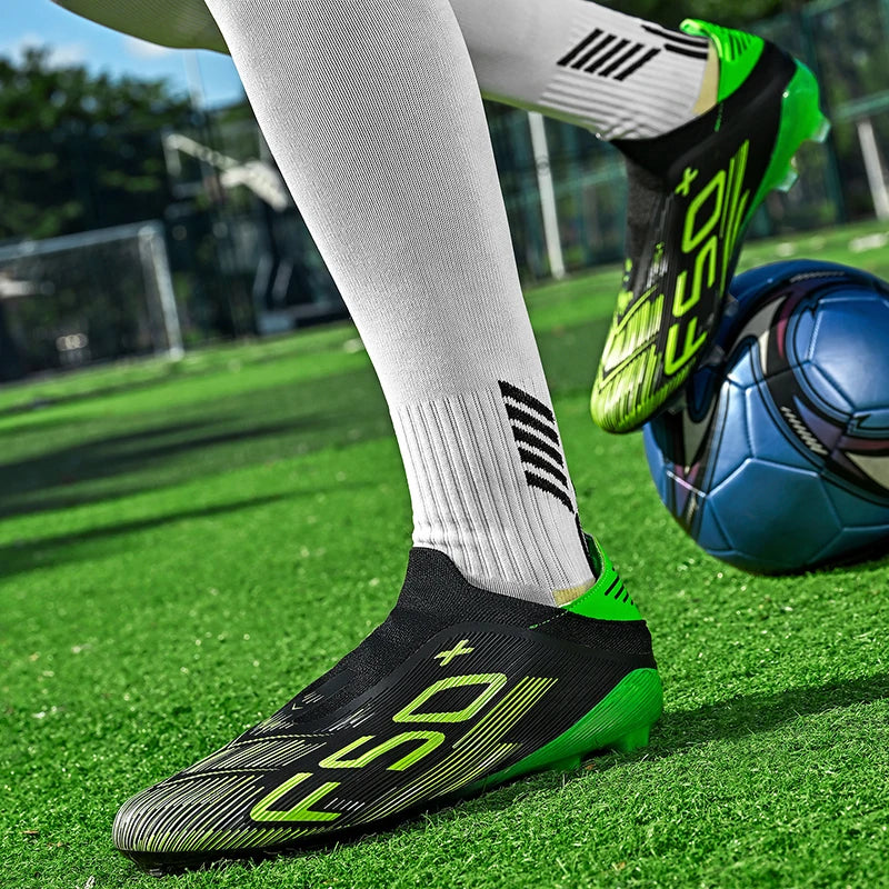 Chaussures de football F50 pour hommes, crampons d'entraînement rapides, chaussures de football antidérapantes pour extérieur, Chuteira Campo 35-45