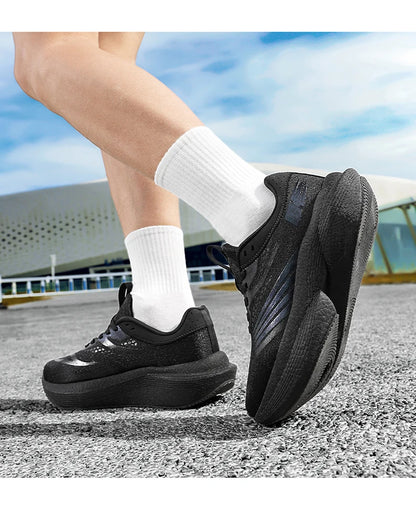 New Running Shoes Carbon Board Marathon Men Sports Breathable Lightweight Women's Comfortable Athletic Nonskid Sneakers Casual
