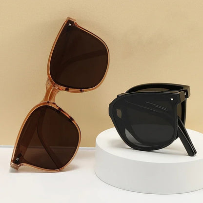 2025 New Foldable Sunglasses Portable Sunscreen UV400 Women Sunglasses Trendy Outdoor Ultra Weight Driving Glasses