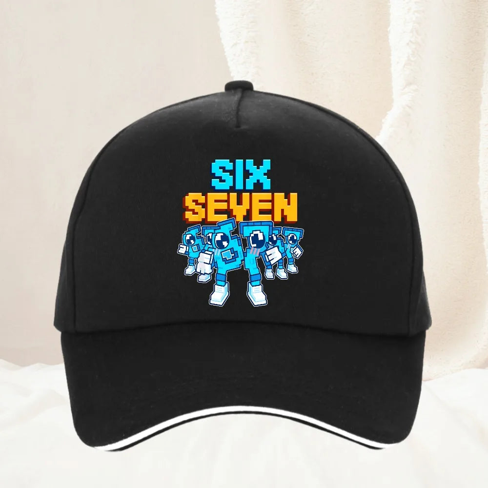 Meme 67 Six Seven 6 7 Talianska bejzbalová čiapka Brainrot pre mužov, trucker čiapka, jarná, ležérna, outdoorová, do posilňovne, slnečná clona, snapback čiapka