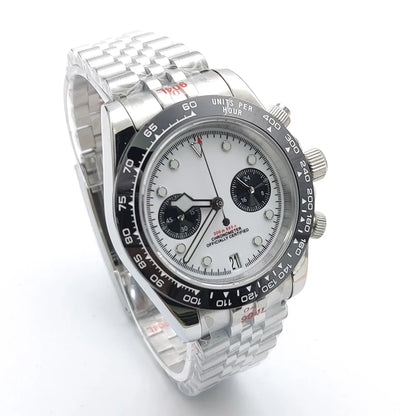 Fashions 39.5MM Quartz Watch VK64 Chronograph Men's Watch Sapphire Glass design vintage Watch Wristwatches Calendar