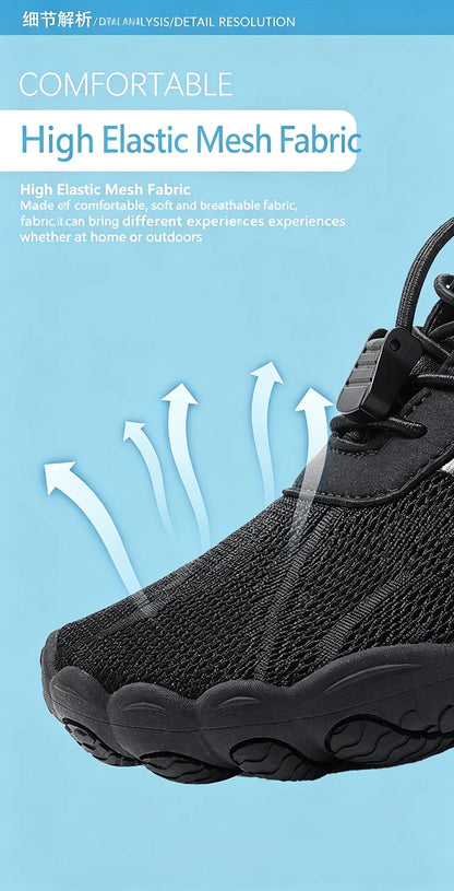Unisex Wide Toe Barefoot Water Shoes Quick Dry Breathable Soft Sole Beach Aqua Shoes Lightweight Swimming Water Sports Sneakers