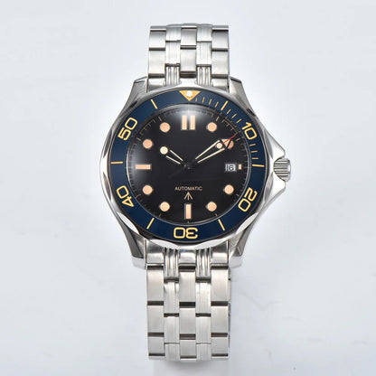 Parnsrpe 2026 New Miyota 8215 Automatic Dive Watch for Men Luxury Sport Green Dial Luminous Sapphire Crystal Date Waterproof Bus