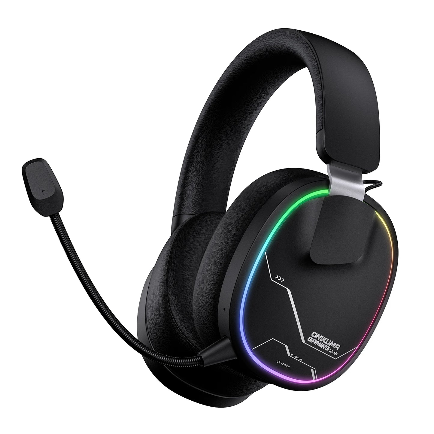 ONIKUMA Gt808 45dB Active Noise Canceling Wireless Headset | Hi-Res Audio, 1200mAh Battery 2.4GHz, Bluetooth, Wired
