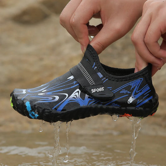 Nuove scarpe da spiaggia per bambini, ragazzi e ragazze, scarpe rapide da immersione Qianjiang, scarpe da nuoto, scarpe da fitness indoor, scarpe da bagno 29-38#
