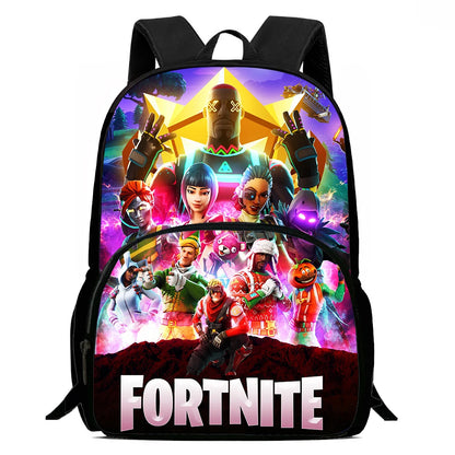 Kids  School Backpack with Front Pocket,  Light Weight Cartoon Fortnite Children Backpack For Age 6-9 , Bags For Boys Girls