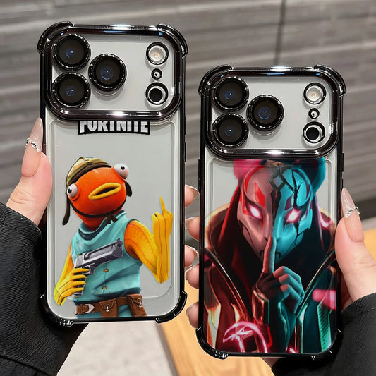 Anime Fortnite Game Plating Phone Case For Xiaomi Redmi A7 15 A3 15C 14C K50 A1 Note 15 14 13 12 12s Pro Plus 4G 5G Anti Fall