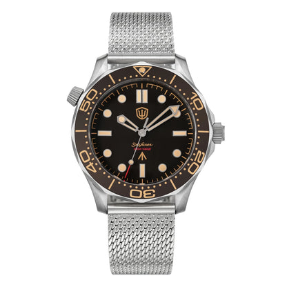 Watchdives WD007Q Diver Watch VH31 Sweep Second Quartz Movement Luminous Domed Sapphire Crystal Watches 42mm Titanium Watches