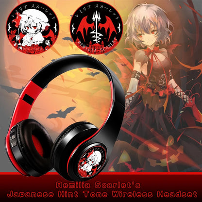 Miku Nakano Sanjiu Cosplay Bluetooth Headset 5.0 Over-ear Stereo Anime Headphones  for Mobile Phone