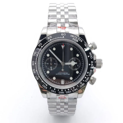 Fashions 39.5MM Quartz Watch VK64 Chronograph Men's Watch Sapphire Glass design vintage Watch Wristwatches Calendar