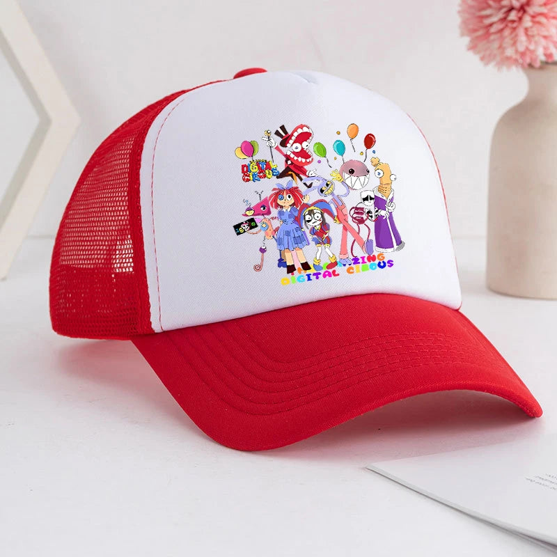 Cappellino da baseball Cartoon "The Amazing Digital Circus" per adulti, con stampa anime, per studenti, estivo, sportivo, regolabile, carino, da regalo