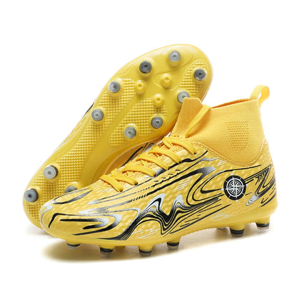 Chaussures de football professionnelles antidérapantes pour enfants, chaussures de sport d'extérieur pour garçons, baskets de futsal pour matchs et entraînements