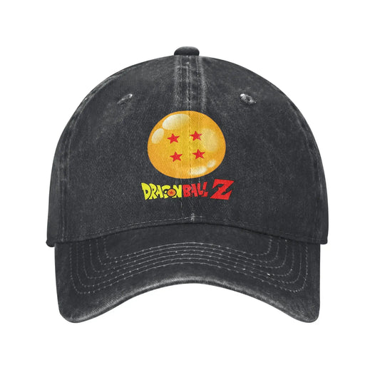 Produit gaming premium Fraquane, Star Dragon Sphere Anime Goku Unisex Style Baseball Caps Dragon Ball Distressed Denim Hats Cap Outdoor Adjustable Fit Sun Cap, équipement gamer