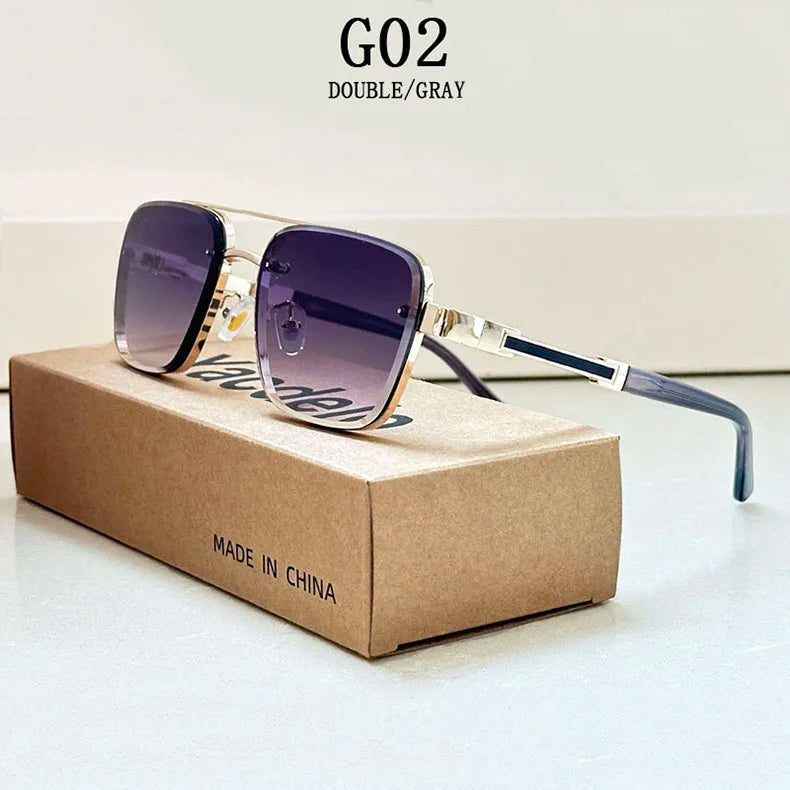 2025 Square Sunglass Men Luxury Vintage Sunglasses Women Trendy Retro Fashion Glasses Gafas De Sol Hombre Lunette Soleil Femme