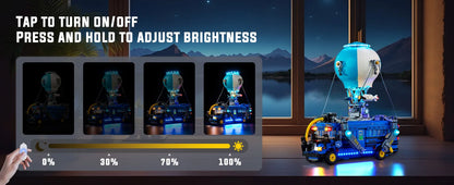 No Model LED Lighting Set Suitable for LEGO Fortnite Battle Bus 77073 Building Blocks