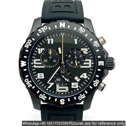 45mm luxury men's watch, made of 904L steel, Quartz movement-b