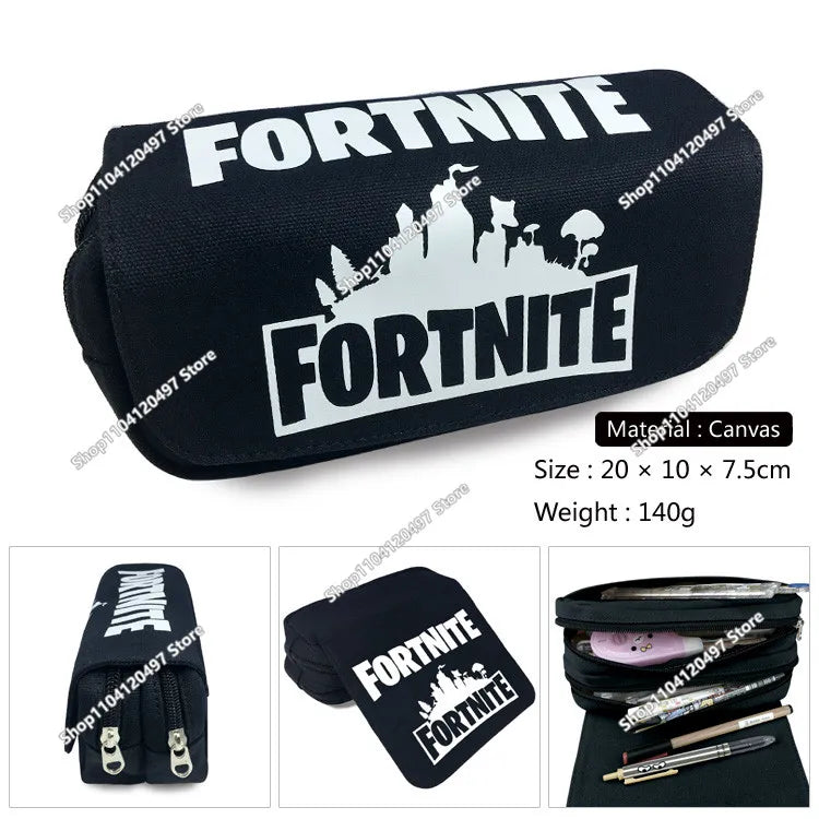 Astuccio Fortnite per studenti, grande capacità, astuccio portapenne per bambini, giocattoli, borsa portapenne, materiale scolastico, custodia per cancelleria, regali gaming per ragazzi