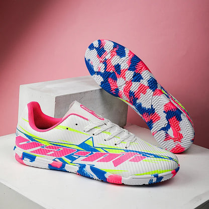 Nouvelles chaussures de football pour hommes, baskets de match, chaussures de soccer antidérapantes, chaussures de sport pour terrain gazonné, chaussures d'entraînement professionnelles, ultra-légères, unisexes.