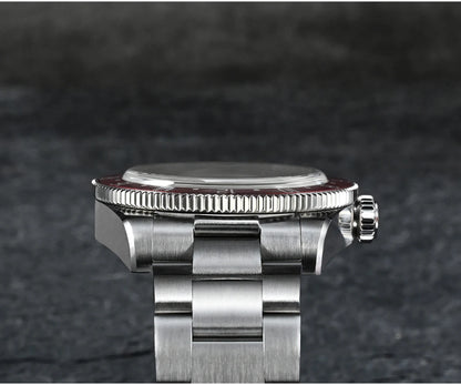 San Martin 39mm NH34 GMT Men Luxury Watch Bidirectional Aluminum Bezel Automatic Mechanical Sapphire 100M Waterproof  SN0109