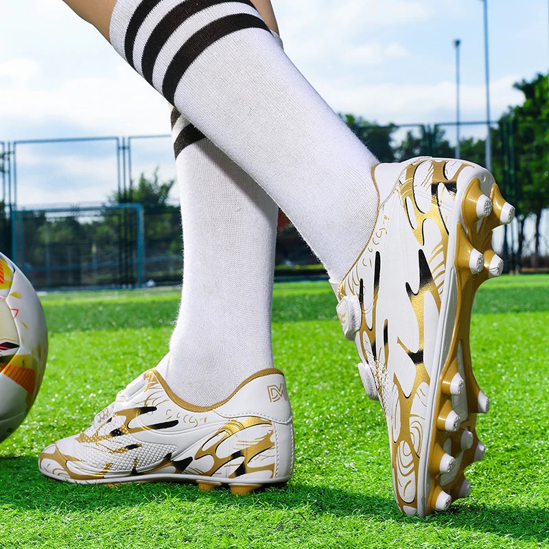Nouveaux hommes enfants bottes de Football ultralégers garçons chaussures de Football professionnelles crampons antidérapant Match herbe chaussures d'entraînement livraison directe