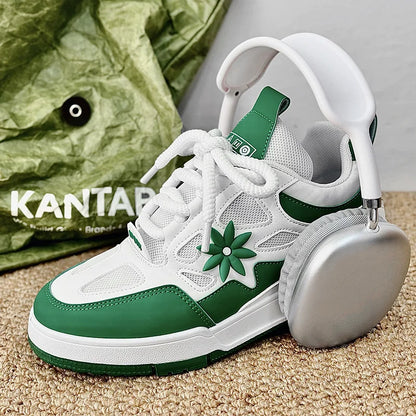 Zapatillas de moda para hombre, estilo urbano y skate, de marca de lujo, para entrenamiento, con malla transpirable, calzado casual masculino
