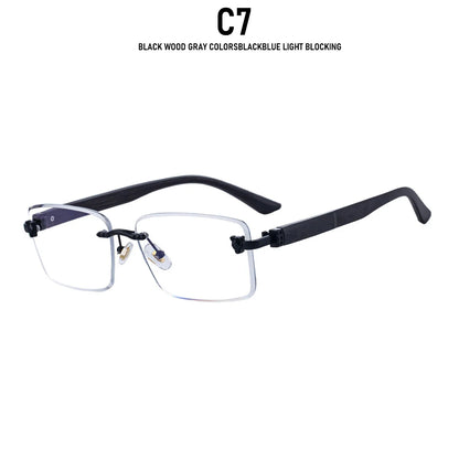 2026 Wooden Rimless Sunglasses Women Trendy Retro UV400 Protection Square Sunglass Men Brand Design Fashion Glasses Dropshipping