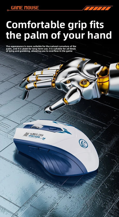 Rechargeable Wireless Mouse 2.4Ghz Gaming Computer Bluetooth Mouse 1600DPI Ergonomic Gamer Mice For PC Office Laptop