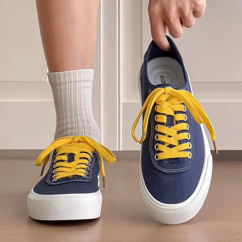 Oferta destacada: zapatos deportivos casuales para hombre, calzado de skate muy vendido para hombre, zapatillas de moda para uso diario y zapatos planos de lona para caminar