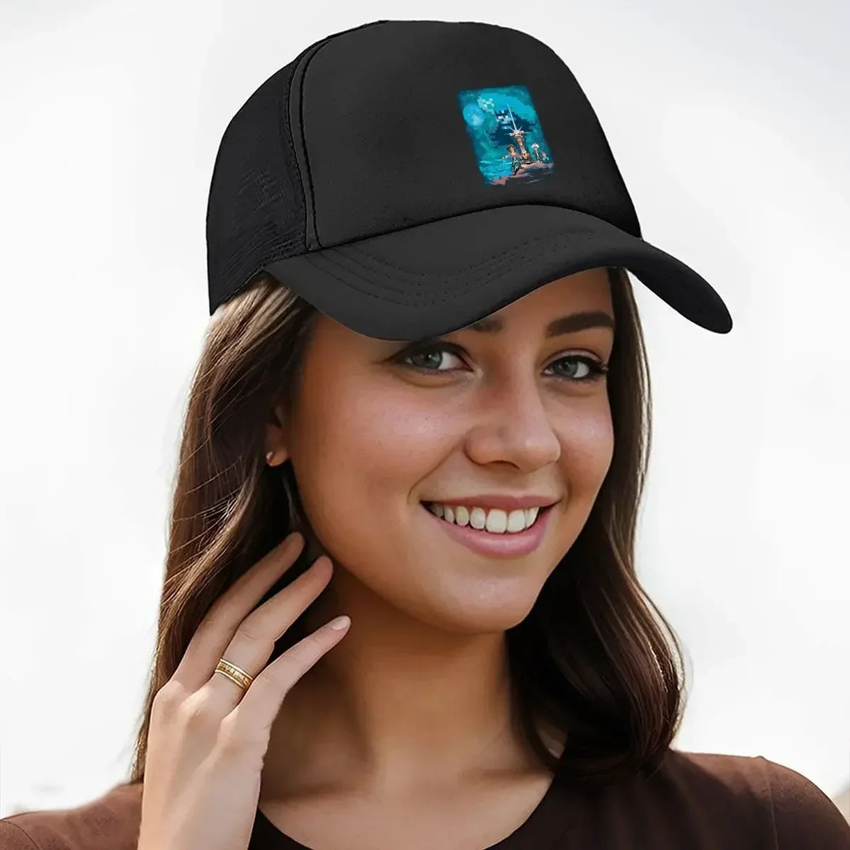 2026 Pixel Adventure Retro, 8 - Bit - Style Character Graphic Art Design Mesh Baseball Cap